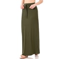 thumbnail image 2 of KOGMO Womens Casual Maxi Skirt with Waist Drawstring and Side Pockets (S-3X), 2 of 7