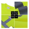 thumbnail image 3 of SFVest High Visibility Reflective Safety Work Shirt Reflective Vest Breathable Work Clothes Security Reflective T-shirt Working Clothes Safety Polo Shirt, 3 of 7