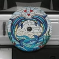 thumbnail image 2 of Lotusprinthandmade Personalized Schnauzer Dog Christmas Spare Tire Cover With Backup Camera Hole 6 Sizes (27 in.), 2 of 6