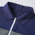 thumbnail image 5 of Hvyesh Mens Color Block Golf Shirts Casual Long Sleeve T Shirt Regular Fit Sport Shirts Work Tops, 5 of 9
