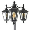 thumbnail image 3 of Lutec 94" 3-Head Black Outdoor Post Light - 22.05 x 93.7 x 19.6, 3 of 4