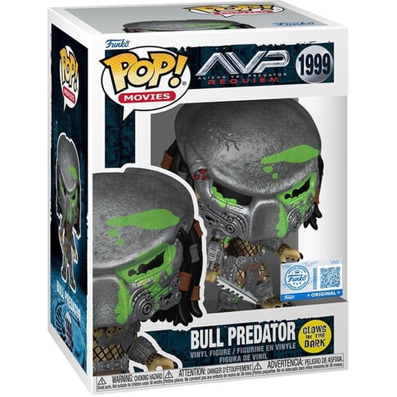 Funko POP! Movies AVP Requiem Bull Predator (Bloody/Glow) Exclusive Figure #1999