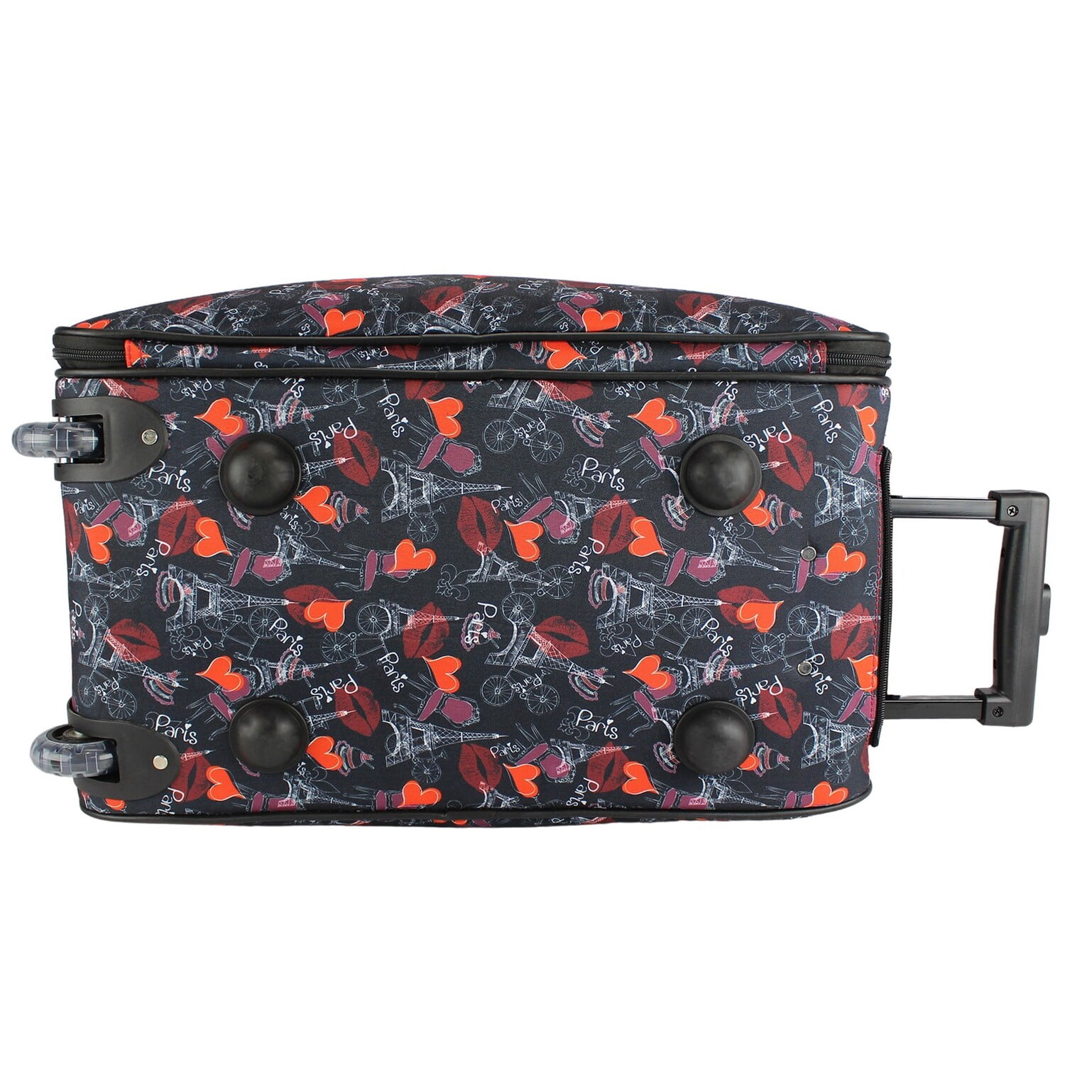 World Traveler Paris 21-Inch Carry-On Rolling Duffel Bag - Paris Black