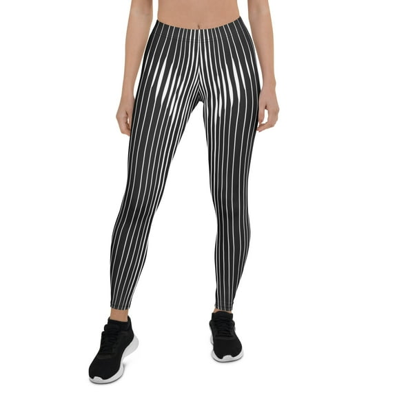 Pinstripe Illusion Leggings Size: XS for Women | FIERCEPULSE