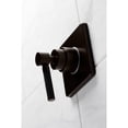 thumbnail image 3 of Kingston KS3045DKL Kaiser Single-Handle Three-Way Diverter Valve with Square Trim Kit in Oil Rubbed Bronze, 3 of 9