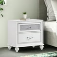 thumbnail image 6 of Nightstand with 2 Drawers and Glittery Acrylic Front, White, 6 of 6