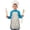 Easter and Pink, variant on Easter and Rainbow Bunnies White Pattern Youth Aprons, Adjustable Neck Strap Aprons for Teens' Cooking & Baking