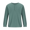thumbnail image 4 of Pullover Sweaters for Men Pullover Sweater Stand Collar Elastic Solid Colorlong Sleeve Round-Neck Blouses & Shirts, 4 of 5