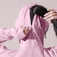 thumbnail image 5 of Viluyesy Women's UV Protection Cropped Sun Jackets UPF 50+ Full Zip Cape Hooded Coat with Face Mask for Driving Outdoor Casual Wear, 5 of 8