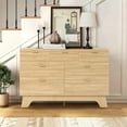 thumbnail image 2 of M optimized Fluted 7 Dresser for Bedroom, 47" Wide Modern Dresser with Gold Handle, Closet Dressers with Drawers for Living Room, Hallway, Entryway, 2 of 8