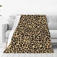 thumbnail image 1 of Balery Leopard Print Manta de Felpa Suave y Acogedora – Cobija de Franela Aterciopelada para Cama, Lavable y Cálida para Sofá, Mascotas, Transpirable-80"x60", 1 of 7