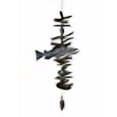 thumbnail image 3 of Cohasset Gifts 565 Wind Fish w/Clam Shells Cohasset Bell, Blue & White Washed, 3 of 4