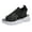 1Black, variant on Women's Orthopedic Wedge Sandals Peep Toe Tennis Shoes Elastic Knit Mesh Cutout Sneakers