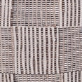 thumbnail image 5 of LR Home Square Brown/Cream Recycled Chindi Medium-Sized Indoor Pouf, 18"x18"x18", 5 of 10