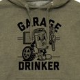 thumbnail image 3 of Instant Message - Garage Drinker - Men's Pullover Hooded Fleece Sweatshirt, 3 of 7