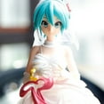 thumbnail image 2 of Anime nuevo 23cm Hatsune Miku Kawaii cantante Virtual Miku Manga estatua vestido de novia blanco chica PVC figura de acción juguete coleccionable, 2 of 4