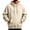 Beige, variant on Kamentoy Lightweight Hoodies For Men Vintage Drawstring Collar Pullover Kangaroo Pocket | Plain Vintage Fashion Hooded Sweatshirt for Fall Winter School Sports