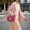 Red, variant on Shoulder Bags Women's Stylish Woven Shoulder Bag With Compartments Chain Lock Design For Daily Casual Outings