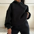 thumbnail image 3 of Lmnyox 2 Piece Outfits for Women Tracksuit Set Long Sleeve Pullover Hoodies and Sweatpants Set with Pocket, 3 of 5