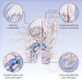 thumbnail image 4 of Art Silky Design Durag - Silky 360 Wave Du Rag with Long Tails and Quadruple Stitching - Smooth Silk Fabric for Comfort and Compression (H 2 Side Durag), 4 of 7