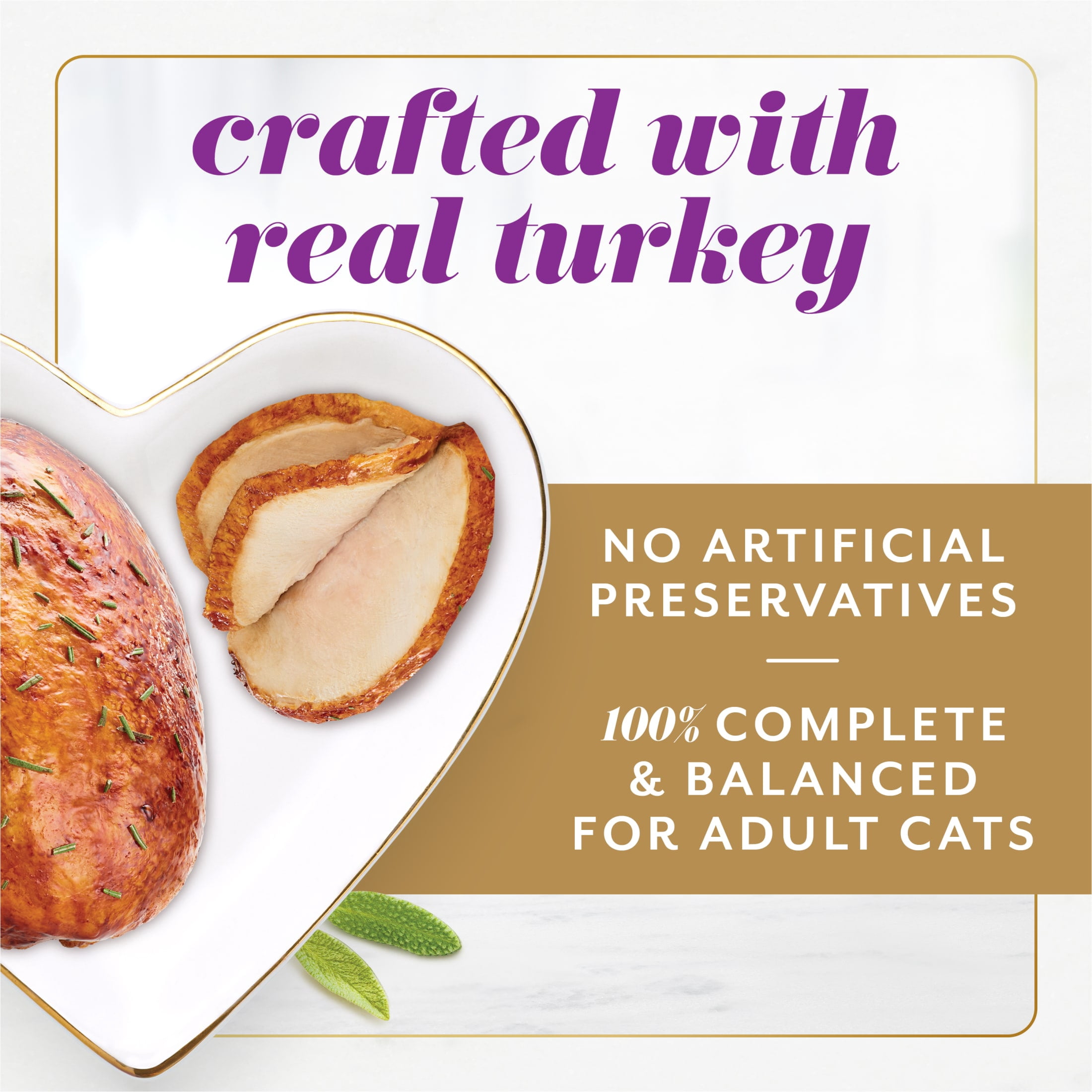 Purina Fancy Feast Gems Turkey Flavor Mousse Pate Wet Cat Food, 2 oz Tubs