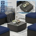 thumbnail image 3 of SUNCROWN 7-Piece Outdoor Sectional Sofa Set Wicker Patio Furniture Conversation Set with Dark Blue Cushions, 3 of 9