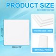 thumbnail image 2 of Uxcell 12x12x0.06" Chipboard Sheets, 20Pcs 60PT Thick Book Board Binders Board Sturdy Bookbinding Supplies, White, 2 of 7