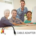 thumbnail image 3 of 1.5M Audio Cables USB To 3 RCA Stereo Cords AV TV Adapter Cord Cable Video Set-top Box TV Game Consoles, 3 of 5