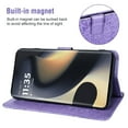 thumbnail image 6 of Asuwish Compatible with Motorola Edge 5G 2024 Wallet Phone Case and Tempered Glass Screen Protector Flip Credit Card Holder Stand Mandala Flower Cell Cover for Moto Edge2024 Women Men Purple, 6 of 8