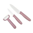 "MAXFAVOR Pink Professional Ceramic Kitchen Knife Set 3pcs, 4"" 6