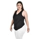 thumbnail image 2 of Blusa de chifon con escarolas Roman Fashion /Tallas Extras, 203 (Negro) negro 42, 2 of 5