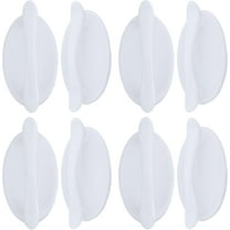 8PCS Self Stick Instant Cabinet Drawer Handle Pulls White Peel and Stick Door Handle Helper Stick Push Pull Knobs Convenient Opening Drill Free for Kitchen Wardrobe Sliding Door DIY