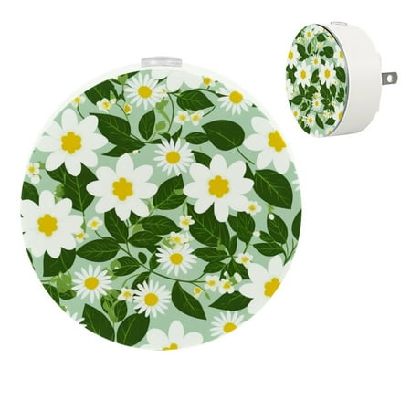 

YZUOUZY Bedside Lamps Lamps for Bedroom Bedside Lamps Set of 2 Floral Jasmine Flowers Lemon Wreath Ivy