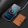 thumbnail image 7 of ELEHOLD Case for iPhone 17 Pro Max, Magnetic Wallet Phone Case with Card Slots, Wireless Charging Compatible,Brown, 7 of 7
