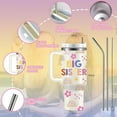 thumbnail image 5 of Sister Birthday Gifts, Big Sister Gift for Girl, Gift for Sister, Sisters Gifts from Sister, 40 Oz Insulated Big Sister Tumbler with Handle and Straw, Holiday, Thanksgiving, Birthday Gifts for Sister, 5 of 6