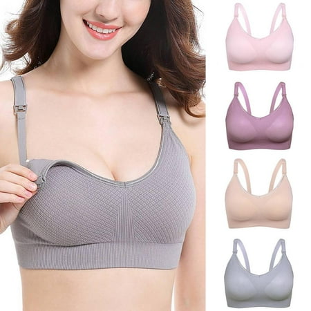 

Women Nursing Maternity Bra Breathable Seamless Sleep Nursing Bra Maternity Breastfeeding Bras