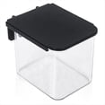 thumbnail image 4 of 4 Pcs Pegboard Accessories with Lid, 3.9 X 3.2 X 3.2 Inch Pegboard Bins with Hooks, Clear Plastic Pegboard Containers, 4 of 6