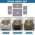 thumbnail image 6 of FOR U DESIGNS Tiger Leopard Print Recliner Chair Covers 4-Pieces Stretch Recliner Couch Covers Comfortable Sofa Couch Cover Furniture Protector Home Decor Accessories, 6 of 8