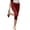 Red #038, variant on Women Y3k Side Split Capri Pants Polka Dots Low Rise Fitted Cropped Leggings Casual Stretchy Dressy Capris Going Out, L