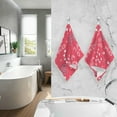 thumbnail image 7 of GZHJMY Valentine's Day Cotton Hand Towel Super Soft and High Absorbent Bath Towel Fast Drying Hand Towel for Home Bathroom Gym Hotel Yoga (2 Pack),16 x 28 inch Washcloths, 7 of 7