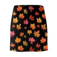 thumbnail image 5 of Domzest Women's Pleated Athletic Skirts High Waisted Tennis Skirt Bohemian Floral Print designs for Golf Running Workout Saffron 3XL, 5 of 6