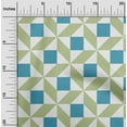thumbnail image 1 of oneOone Organic Cotton Poplin Twill Fabric Triangle|Parallelogram & Square Geometric Print Fabric BTY 42 Inch Wide, 1 of 4