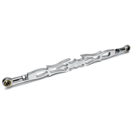 Heritage Chrome 2 Handle - Krator 1980-2012 Harley Davidson Softail Heritage Springer FXDWG Dyna Wide Glide FLHR FLT and FLHT Dressers Chrome Billet Spear Type Shift Linkage (+2