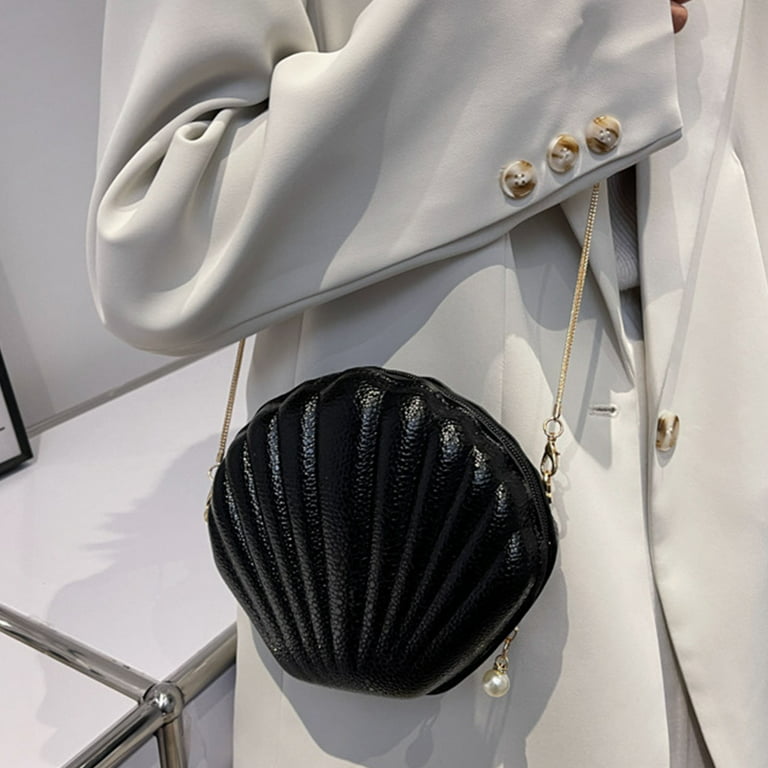 Delicate Cosmetic Bag Evening Clutch Mini Pearl Seashell Bag