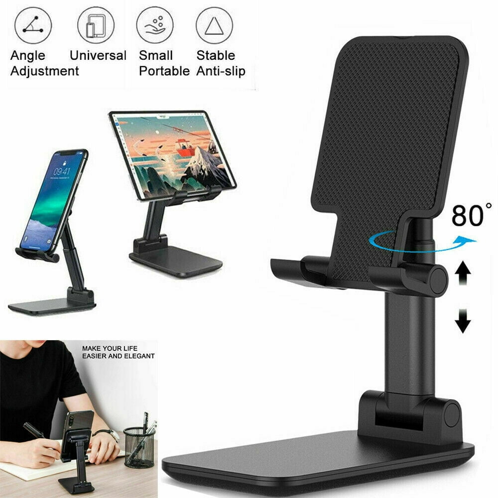 Cell Phone Stand, Angle Adjustable Phone Holder Cradle for Desk, Stable