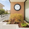 thumbnail image 2 of La Crosse Technology La Crosse 404-89027-INT 18" Outdoor Brown Atomic Analog Temp Clock, 2 of 5