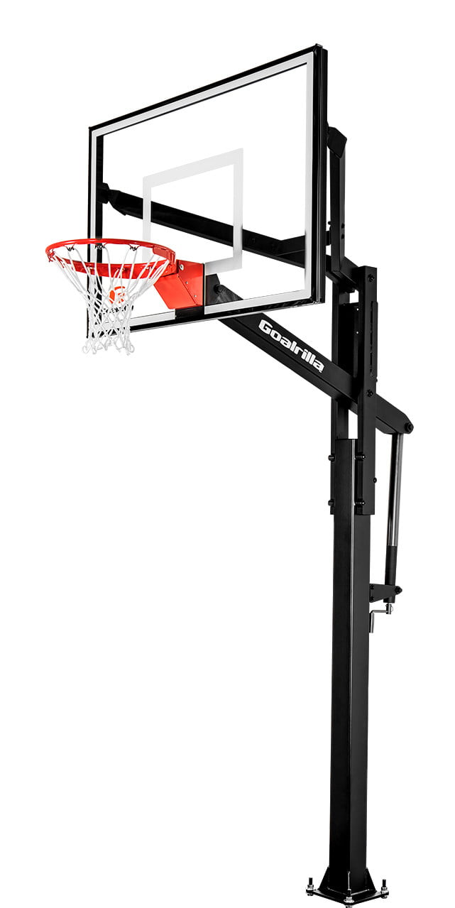 NEW Spalding 88454G 54 Tempered Glass In-Ground Basketball System Hoop Goal 