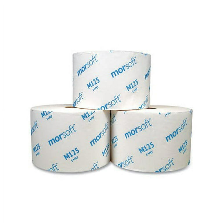 Small Core Bath Tissue, Septic Safe, 1-Ply, White, 2,500 Sheets/Roll, 24 Rolls/Carton Small Core Bath Tissue, Septic Safe, 1-Ply, White, 2,500 Sheets/Roll, 24 Rolls/Carton