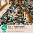thumbnail image 4 of Design&I 8'x10' Washable Area Rug Floral Birds Asian Oriental Plum Branch And Lotus Scroll Chinoiserie Flowing for Living Room, Family Extra Large Skid-Resistant Low Profile, 4 of 7
