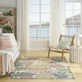 thumbnail image 2 of Nourison Home Aloha 5'3" x 7'5" Ivory Rose Modern Rug, 2 of 9
